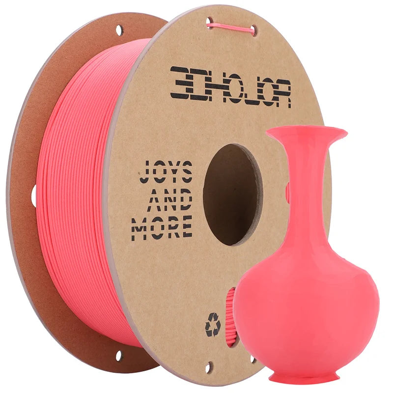 3DHOJOR PLA 3D Printer Filaments 1KG 1.75MM Matte PLA 3D Printing Material Upgraded Matte PLA Filament Multi-Color Filamento PLA