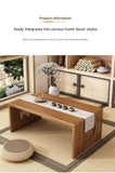 Japanese Style Pure Bamboo Foldable Coffee Table Real Wood Tatami Low Sitting Floor Mat Small Tea Table Window Seat Table