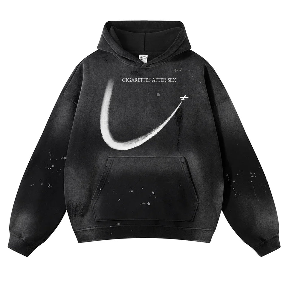 2026 Autumn Winter Men's New Pullover Hoodie Y2K Printed Retro Jacket Uniform Casual Fashion Loose Sweatshirt for Men and Women