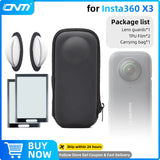 Accessories Set for Insta360 X3 X4 X5 Lens Guard Screen Protector Storage Bag Silicone Case Lens Cap Protective Frame Insta 360