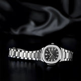 OGEDA 2024 new 40MM square men's quartz watch glass stainless steel waterproof 3Bar luminous C3 reloj hombre watches for men