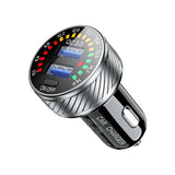 12/24V Dual USB Car Charger QC 3.0 Waterproof 18W Fast Charging Marquee Light LED Voltmeter ON OFF Switch Car-charger Adapter