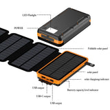 50000mAh Portable Solar Power Bank Fast Charging USB-C/USB-A for IOS Android Outdoor Large Capacity Charger