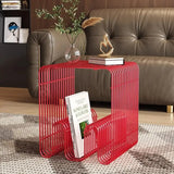 Sleek Modern Metal Shelf - Multi-Functional Wall & Floor Organizer for Coffee Tables, Sofas, and Bedside Storage