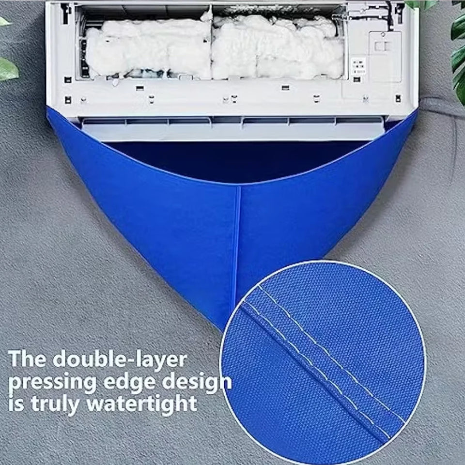 Split AC Cleaning Kit Universal for All AC Models Spill Proof Cleaning Bag with Water Pipe for Home Office and Commercial Use