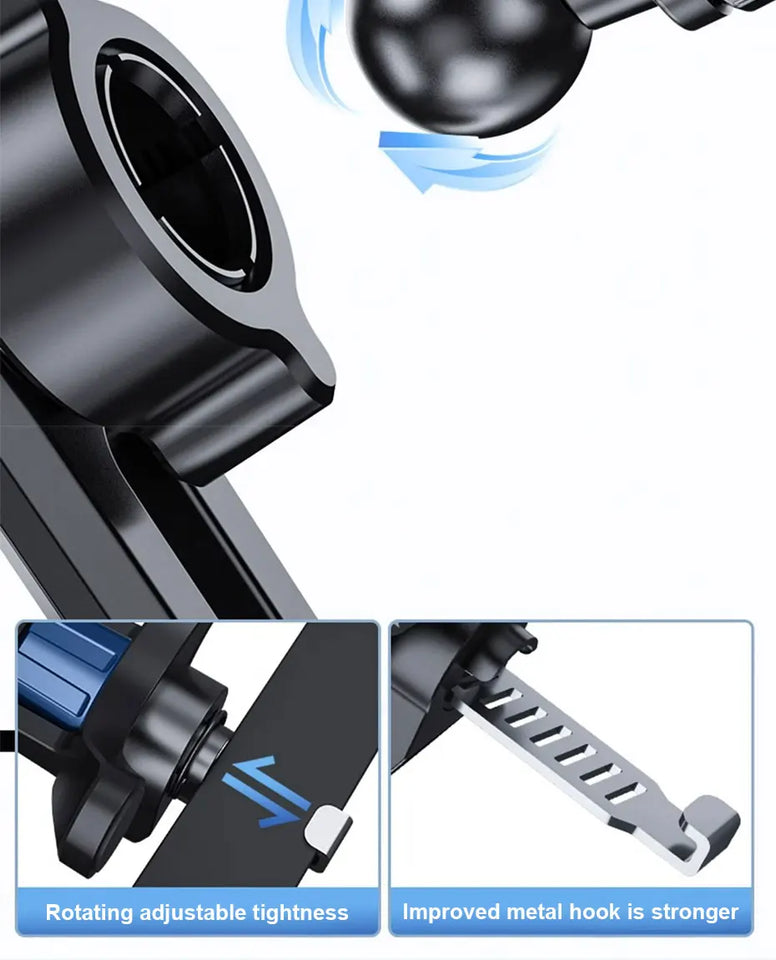SEAMETAL Gravity Car Phone Holder Auto Air Vent Clip Cellphone Bracket Universal Car Air Vent Mobile Phone Stand For Navigation