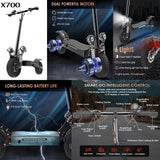 [8 models]10/11 Inch 48V-72V 1000W-6000W Electric Scooter 50-85km/h Fast E Scooter Off Road Electric Kick Scooter Foldable Adult