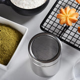 1pc Stainless Steel Chocolate Shaker Cocoa Flour Coffee Sifter Or 16Pcs Coffee Stencils Template Strew Pad Duster Spray Tools