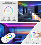 LED Light Strip Wallmount Glass Pannel Touch EU AU Controller Dimmer CCT RGB 12V 24V 6A/CH Home Commercial 0-100% Smooth Dimming