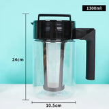 1pcs 900ML/1300ML/2000ML Cold Brew Iced Coffee Maker With Coffee Filter and Handle