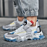 Customizable New Fashion Retro Sneakers Men Mesh Running Shoes for Mens Comfortable Chunky Dad Shoes Breathable Sports Shoes