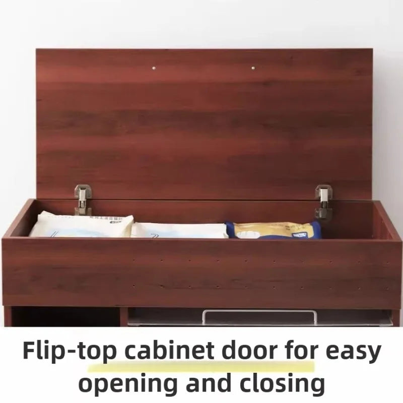 Integrated Cat Litter Box Storage Cabinet Leak Proof Sand Storage Cats Toilet Closed Stainless Steel Bedpans Pets Supplies