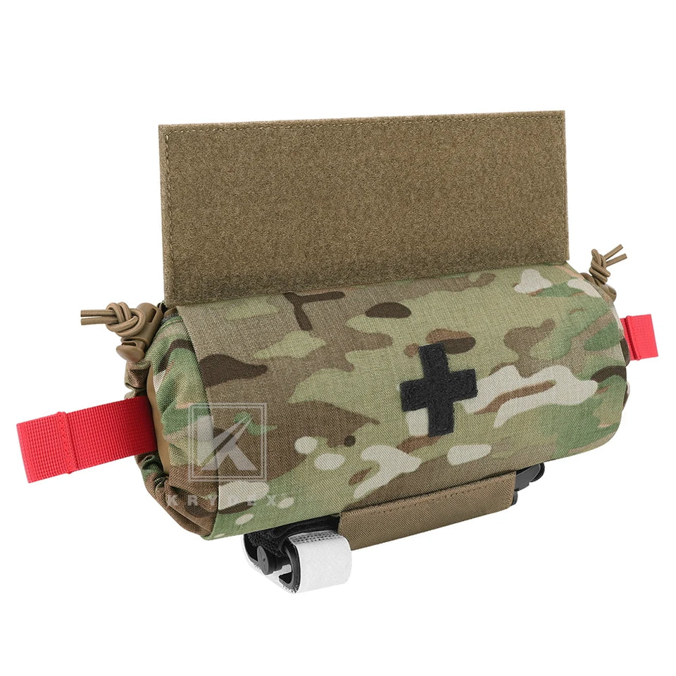 KRYDEX Tactical Roll Up Medic Pouch First Aid Trauma EMT IFAK Organizer Pouch Drop Dump Pouch for Vest Chest Rig Outdoor Gear