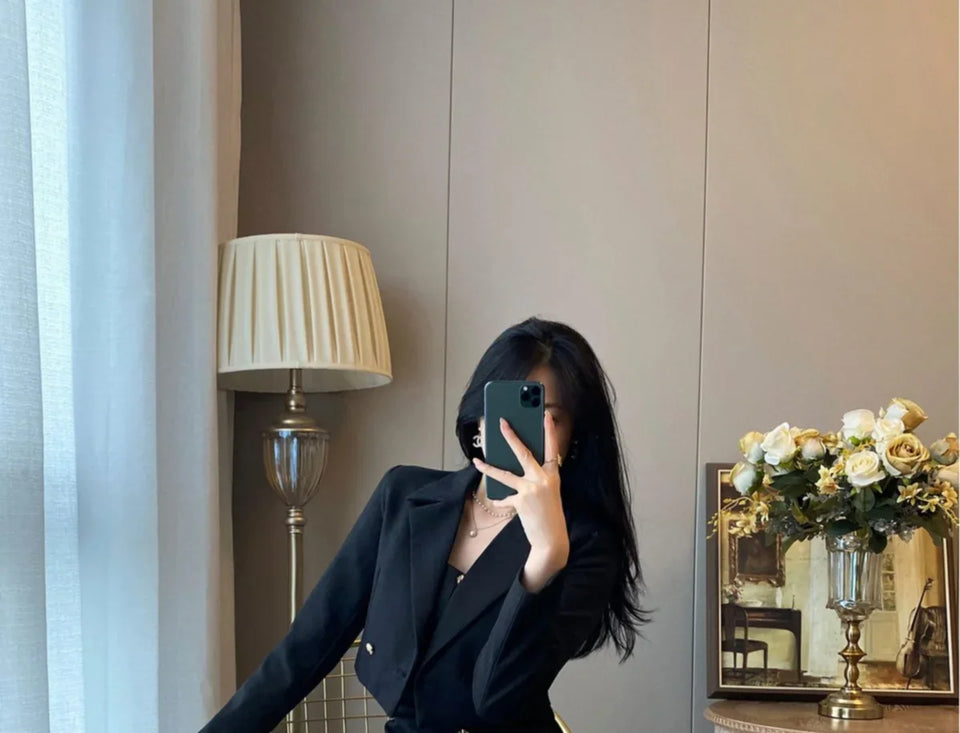 Long Sleeve Suits 2 Pieces Sets for Women Sexy Woman Outfit Office Clothing New Arrivals Vintage Festival Y2k Clothes Matching