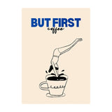 Coffee Diver Poster Coffee Canvas Painting Trendy Kitchen Gallery Print Wall Art Picture for Home Decoration Coffee Lover Gift