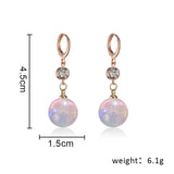 2022 New Trend Simulation Pearl Long Earrings Women's Flower Rhinestone Wedding Pendant Earrings Fashion Korean Jewelry Earrings