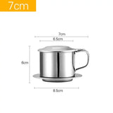 Stainless Steel Coffee Filter Infuse Cup Vietnamese Coffee Dripper Maker Pot Portable Coffee Drip Strainer Kitchen Tools 1PC