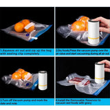Easy One-Hand Automatic Operation Handheld Vacuum Sealer  Portable vacuum sealer Avoid cross contamination of food +100 pcs