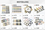 5/10Pcs 20/25/32/38mm Metal Buckle Bag Strap Lobster Clasp Backpack Webbing Dog Collar Trigger Snap Hook DIY Hardware Accessory