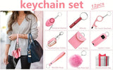 Self Defense Security KeychainSafety Keychain Full Set Set with Personal Alarm Protective Keychain Accessories for Women Girls