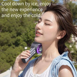 Refrigeration Turbo Cooling Mini Fan USB Adjustable Handheld Fan Suitable Office Outdoor Portable Personal Fan