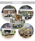 Stainless Steel Fast Food Truck Customized Full Kitchen Trailer for Snacks Hotdogs Candies Chips Ice Cream Business Ready
