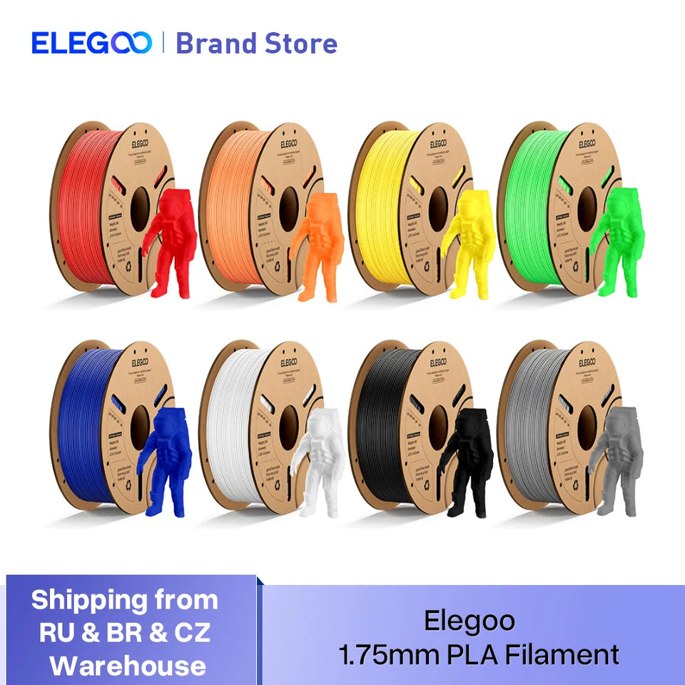 ELEGOO 2KG/4KG/5KG/10KG 1.75mm PLA Filament Plastic 3D PLA for EU US