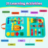 Montessori Toys Busy Board Sensory Activity Developing Board for Motor Skills,Learning Board for Toddlers  Christmas Gift