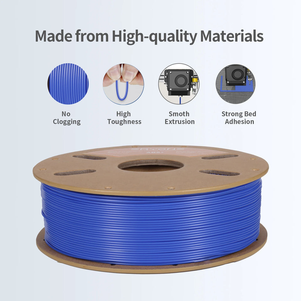 ERYONE 3KG ABS Plus Filament 3D Print 1.75mm ± 0,03 mm,Black White,abs+ Filament,1KG/Spool