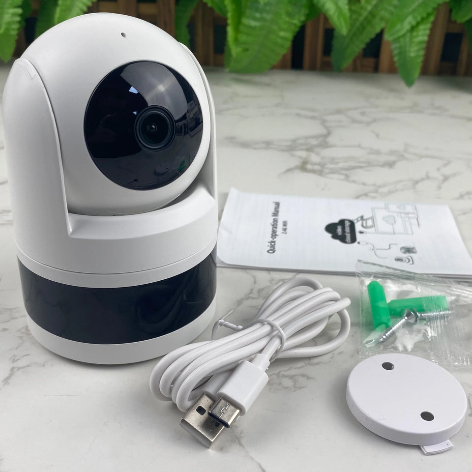 Tuya WiFi Camera 1080P HD Indoor Security Monitor Smart Life APP Real-time Surveillance Camera Supports Two-way Voice Intercom