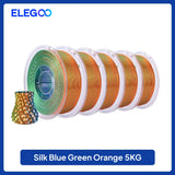 ELEGOO 5/10KG Silk Filament PLA 1.75mm 3D Printer Filament for FDM 3D Printers Elegoo PLA for Elegoo Centauri Carbon