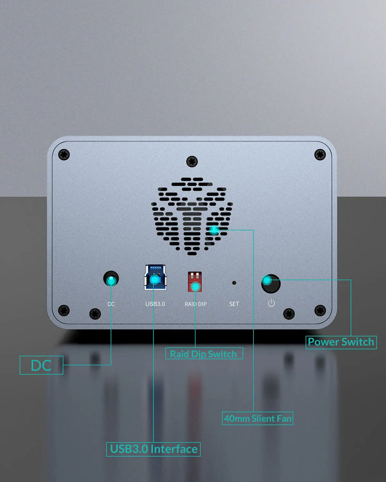【Free Local Warehouse!】Yottamaster 150W External Hard Drive Enclosure 2.5"3.5" SATA HDD SSD Enclosure RAID Hard Drive Storage