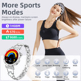 LIGE New 1.19inch AMOLED Fashion Ladies Smart Watch Bluetooth Call Sports Bracelet Women’s Health Waterproof Diamond Smartwatch