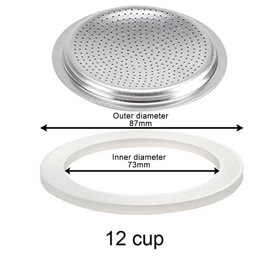 Coffee Rubber Sealing Ring Gasket Washer Gasket Replacenent Cups Rings For Moka Pot Espresso Coffee Makers Kitchen Supplies