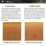100 % Genuine leather   Multi-function Key Bag High Quality Crazy Horse leather Key Pouch Unisex Leather Business Gift