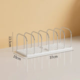 Desktop Bookshelf Book Magazine Storage Rack Desk Organizer Detachable Vertical Divided Books Holder School Office Supplies
