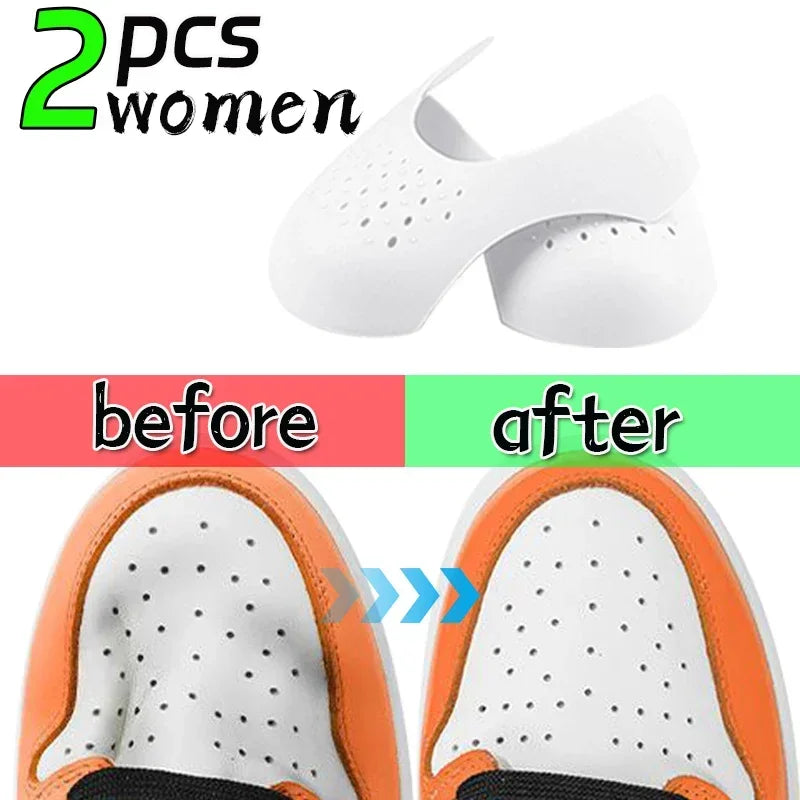 5pairs Crease Protector Shoe Head Stretcher Sneaker Anti Crease Wrinkled Fold Shoe Support Toe Sport Crease Protector Dropship