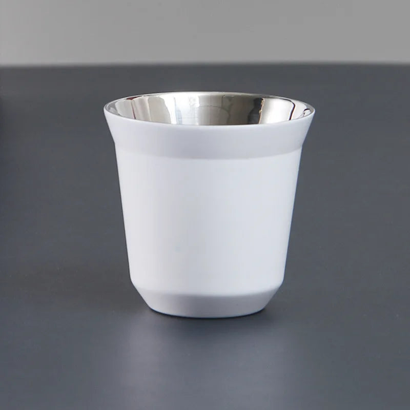 Custom Name Stainless Steel Espresso Cups Double Wall Insulated Cups Demitasse Cups Coffee Cup For Drinking Coffee, Gift for Him