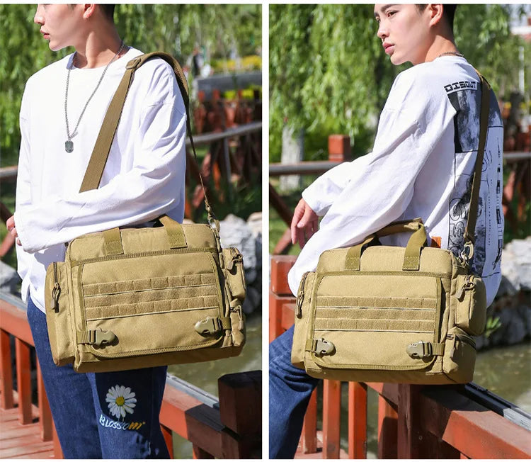 40L Portable Backpack Tactics Multifunction Outdoor High Capacity Camping Backpacks Army Diagonal Span Bag