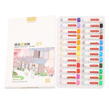 12/18/24 Colors Solid Quick-drying Gouache Stick Set for Children and Students To Draw Water-soluble Colorful Watercolor Pens