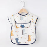 Baby Apron Bibs Toddler Long Sleeve Scarf Waterproof Art Smock Feeding Bib Infant Boys Girls Kid Burp Cloth Bandana New Arrivals