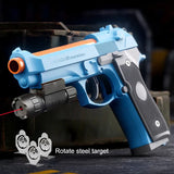 Sig17  M9a3 Toy Gun Throwing Shell Pistol With Target Laser Soft Bullet Airsoft Outdoor Sports CS Weapon for Children Gift