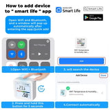 Tuya Zigbee 3.0 WiFi Temperature Humidity Sensor Smart Thermometer Hygrometer APP Remote Control Work with Yandex Alexa