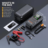 PAIVIROKU 5000A Car Jump Starter with Air Compressor 150PSI Air Pump  Auto Battery Booster Portable Power Bank Tire Inflator