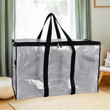 Large Capacity Closet Storage Bag; Sealed with Double Zipper, Transparent and Waterproof.