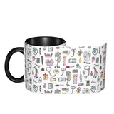 Pink Doctor Nurse Coffee Mugs DIY Customized Enfermera En Apuros Ceramic Milk Tea Mug Cup