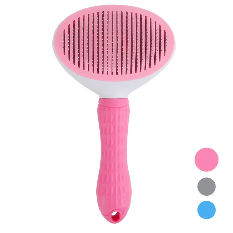 Pet Hair Remover Comb One Click Self Cleaning Brush for Dogs Cats Grooming Tool Effectively Remove Loose Floating Fur Shedding