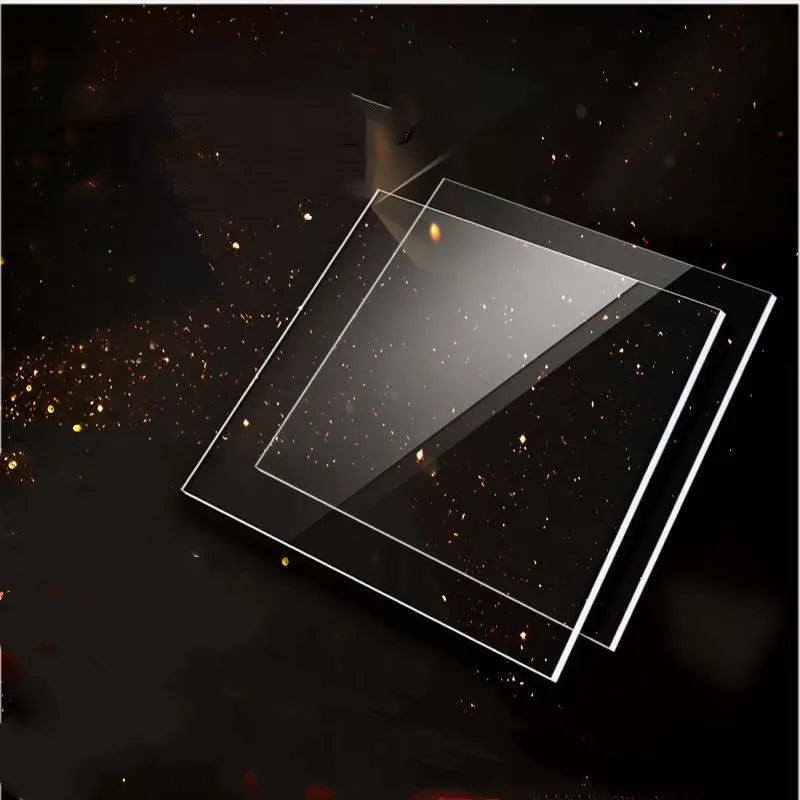 200x200mm plexiglass clear acrylic board, organic plastic sheet, 1mm, 3mm and 8mm glass methacrylate