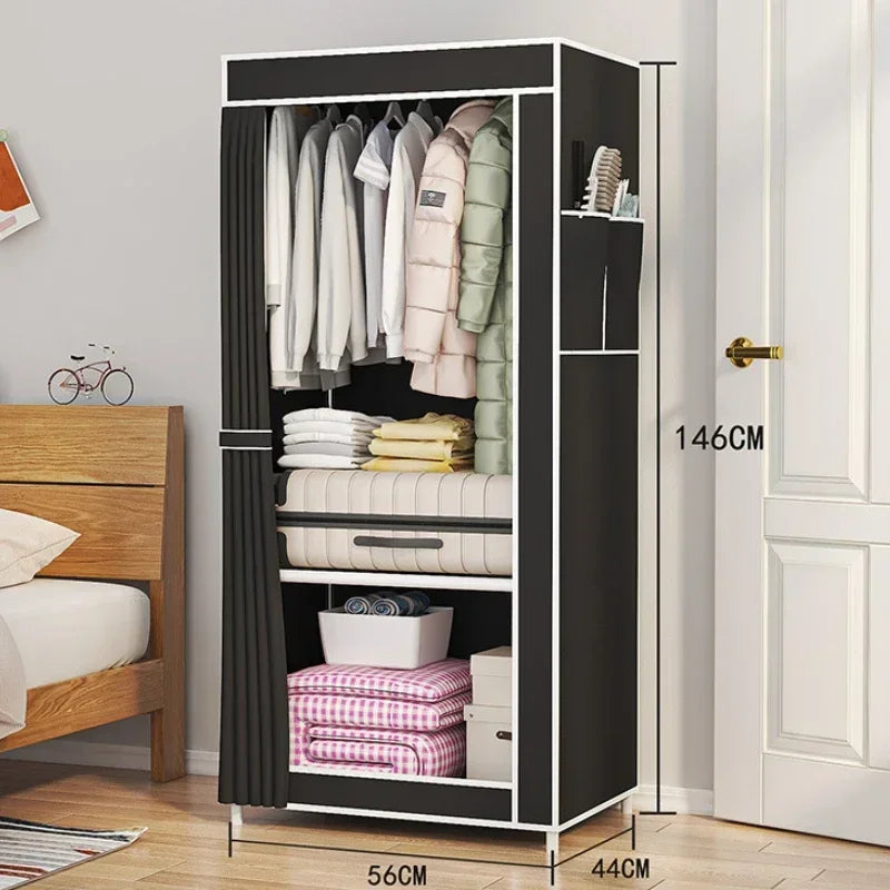 Simple Bedroom Closet Household Simple Assembly Cloth Closet Storage Closet Storage 5 Colors Simple Organizer Dustproof Foldable