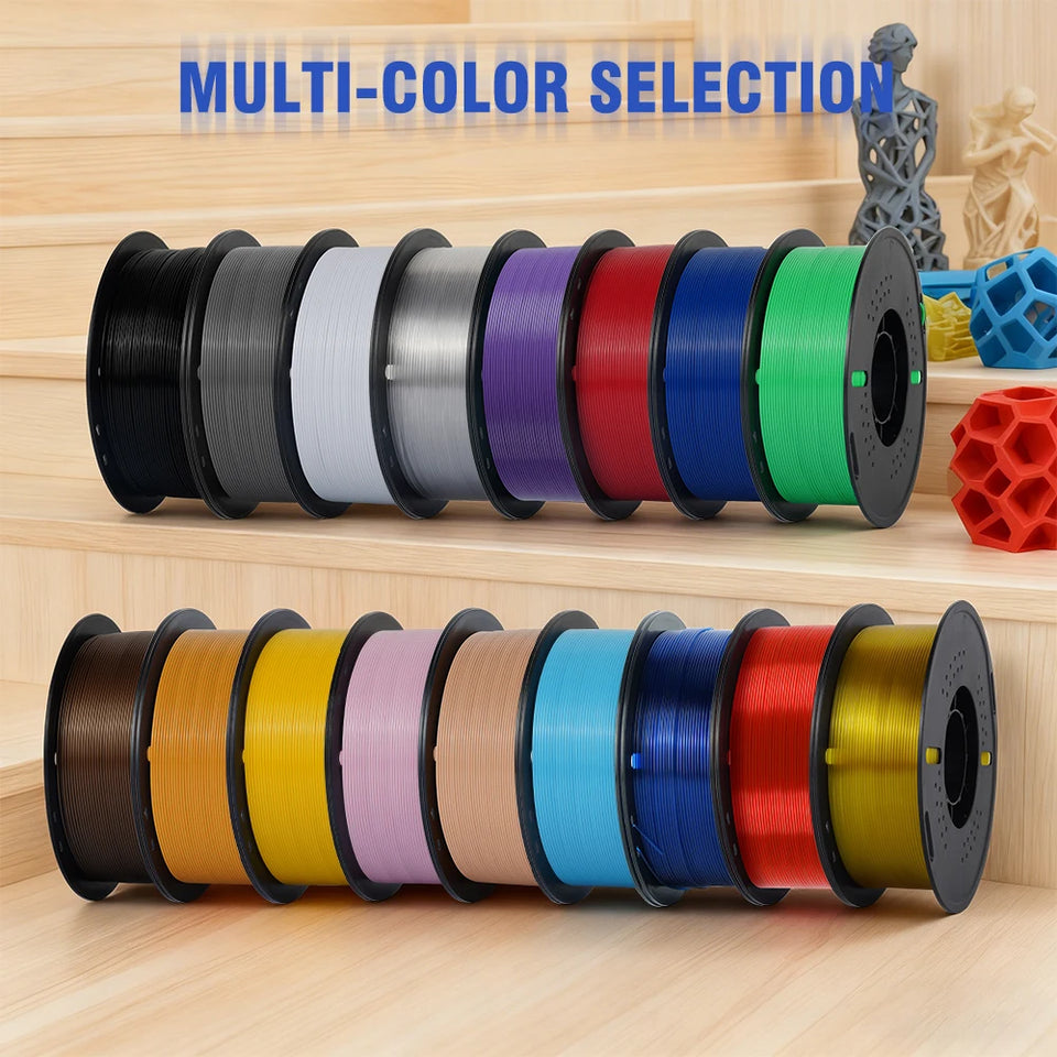 KINGROON 5KG(11LBS) PLA PETG HS-PLA HS-PETG Filament 1.75mm High Speed 3D Printer Material Matte PLA 1kg*5 Roll Mix Color New